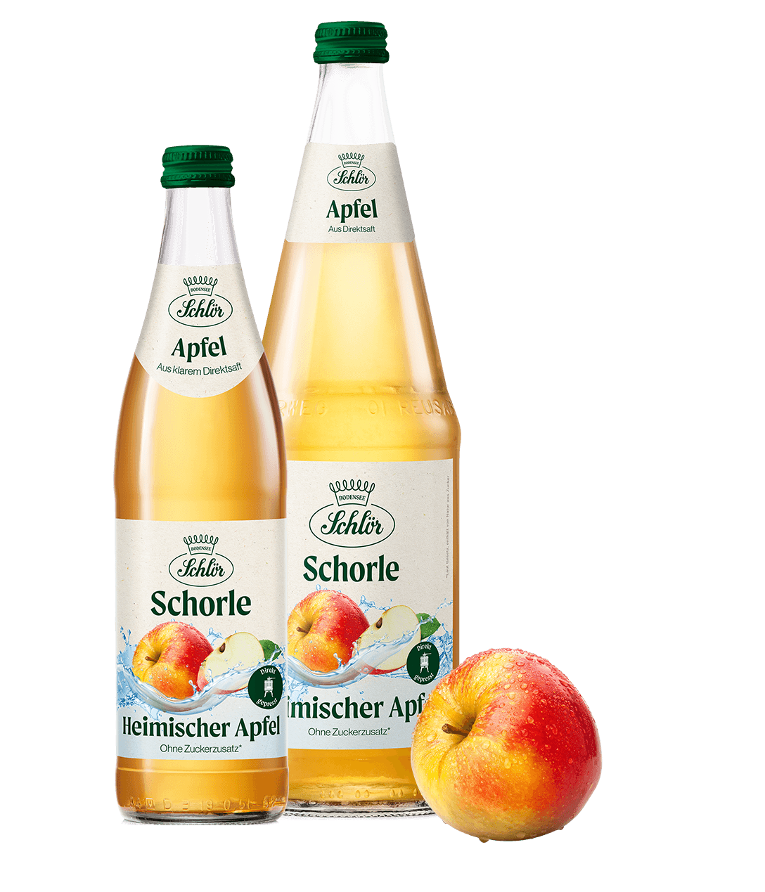 Heimischer Apfel – Schorle klar - Schlör Heimischer Apfel – Schorle klar - Schlör